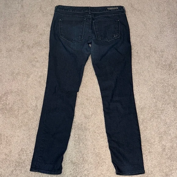 Express Stella Skinny Regular Fit Low Rise Dark Wash Stretch Denim Jeans 10 R - Picture 6 of 6